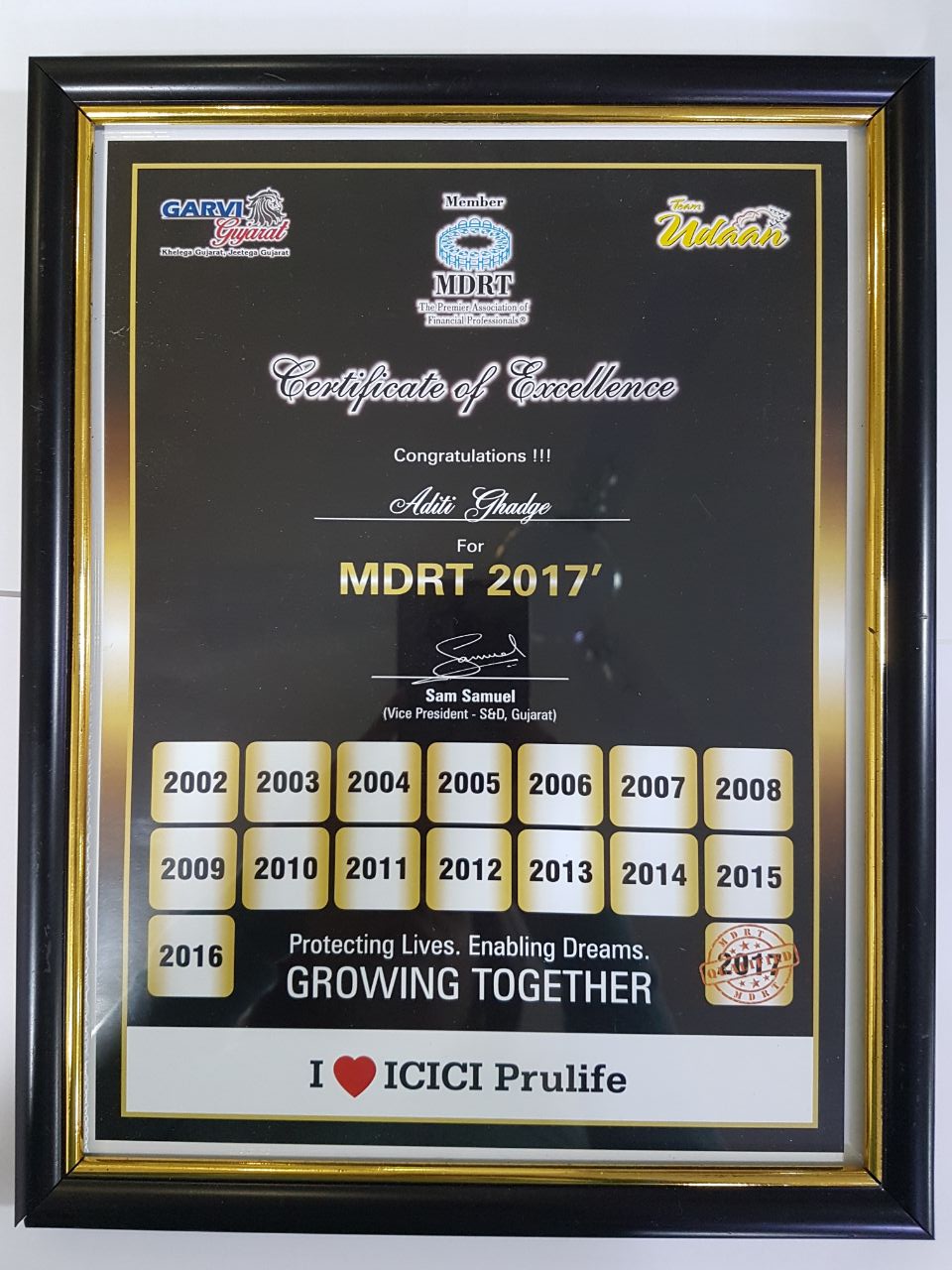 ICICI PRU MDRT 2017